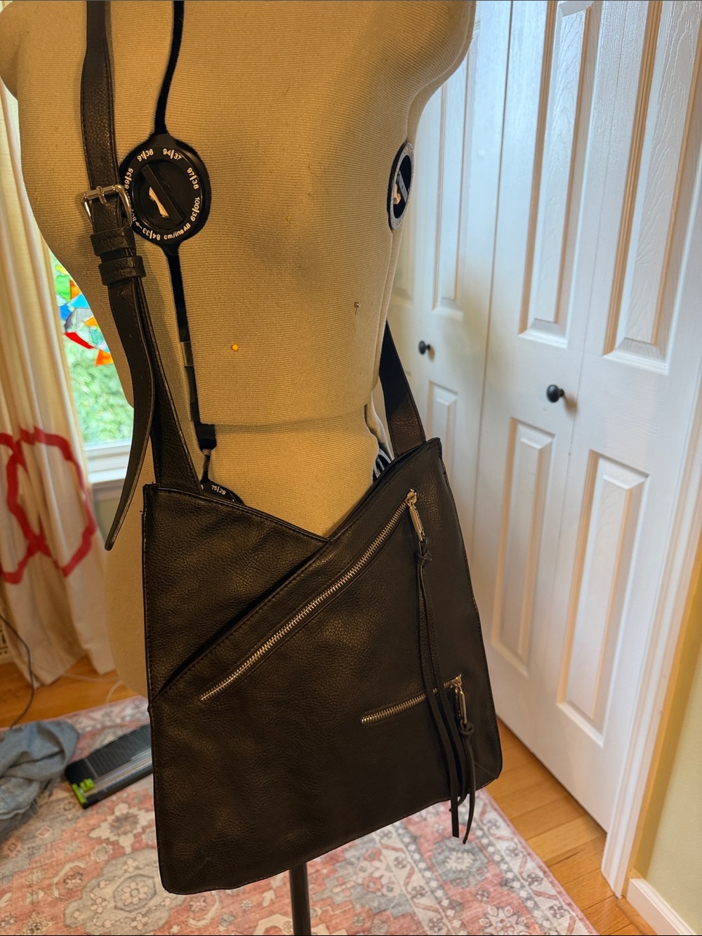 Joe’s Black Faux Leather Crossbody Purse
